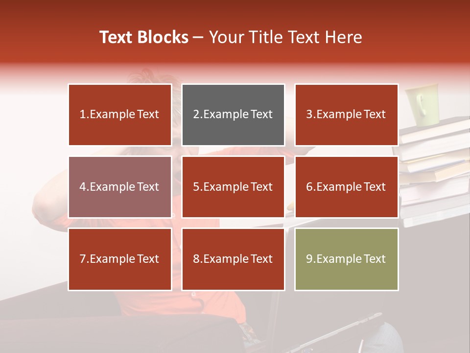 Attractive Woman Having Fatal Error On Her Laptop PowerPoint Template