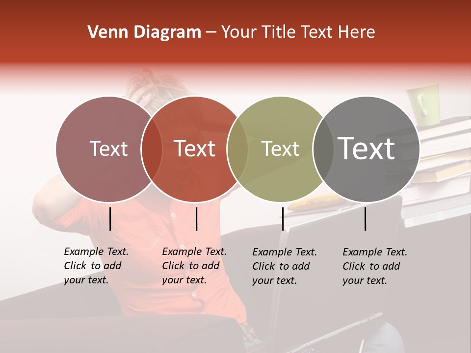 Attractive Woman Having Fatal Error On Her Laptop PowerPoint Template