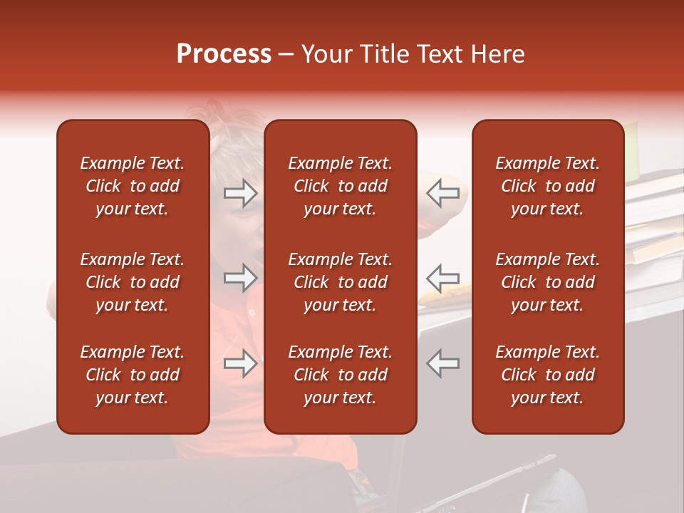 Attractive Woman Having Fatal Error On Her Laptop PowerPoint Template