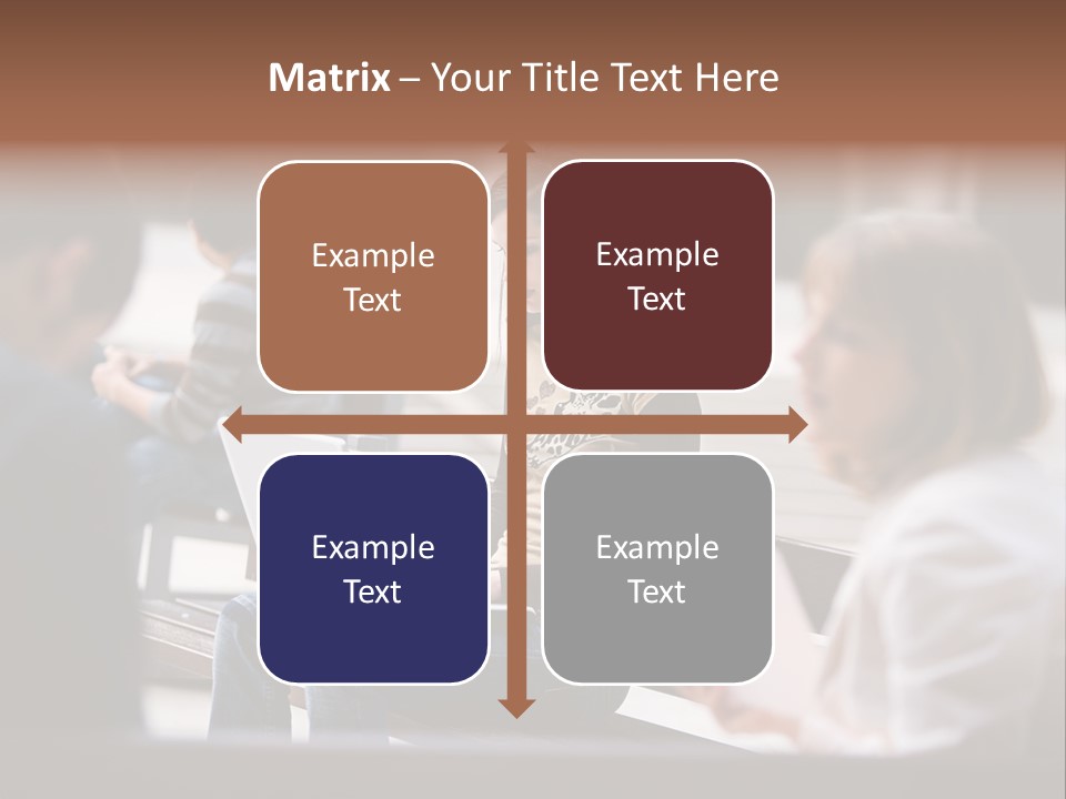 Beautiful Young Woman Working With Her Notebook Is Sitting Outdoors PowerPoint Template