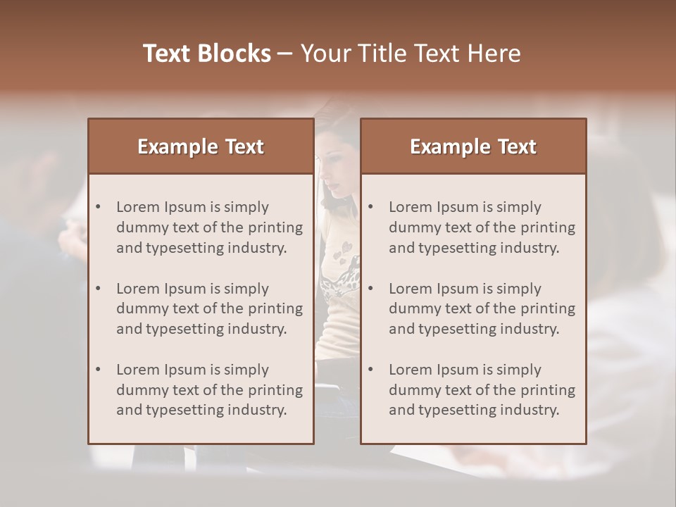 Beautiful Young Woman Working With Her Notebook Is Sitting Outdoors PowerPoint Template