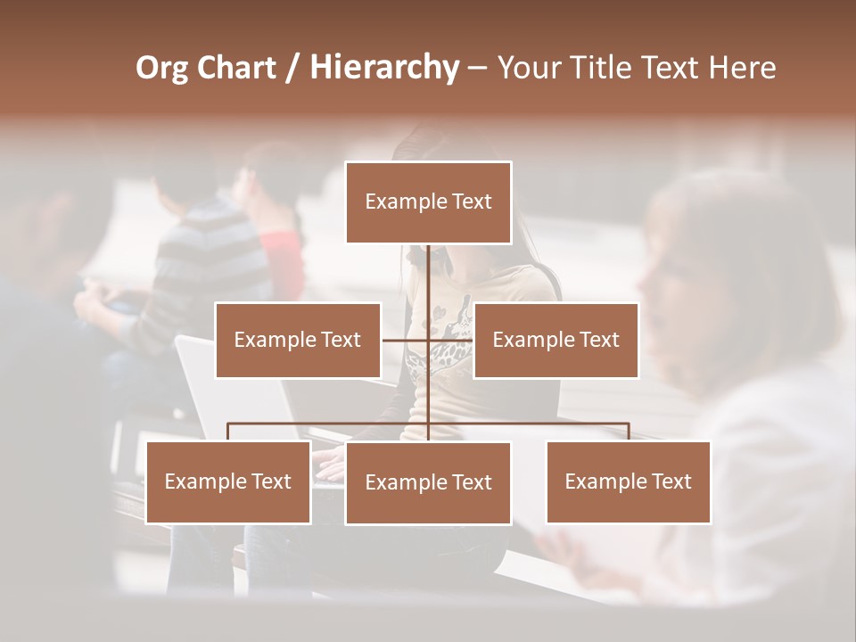 Beautiful Young Woman Working With Her Notebook Is Sitting Outdoors PowerPoint Template