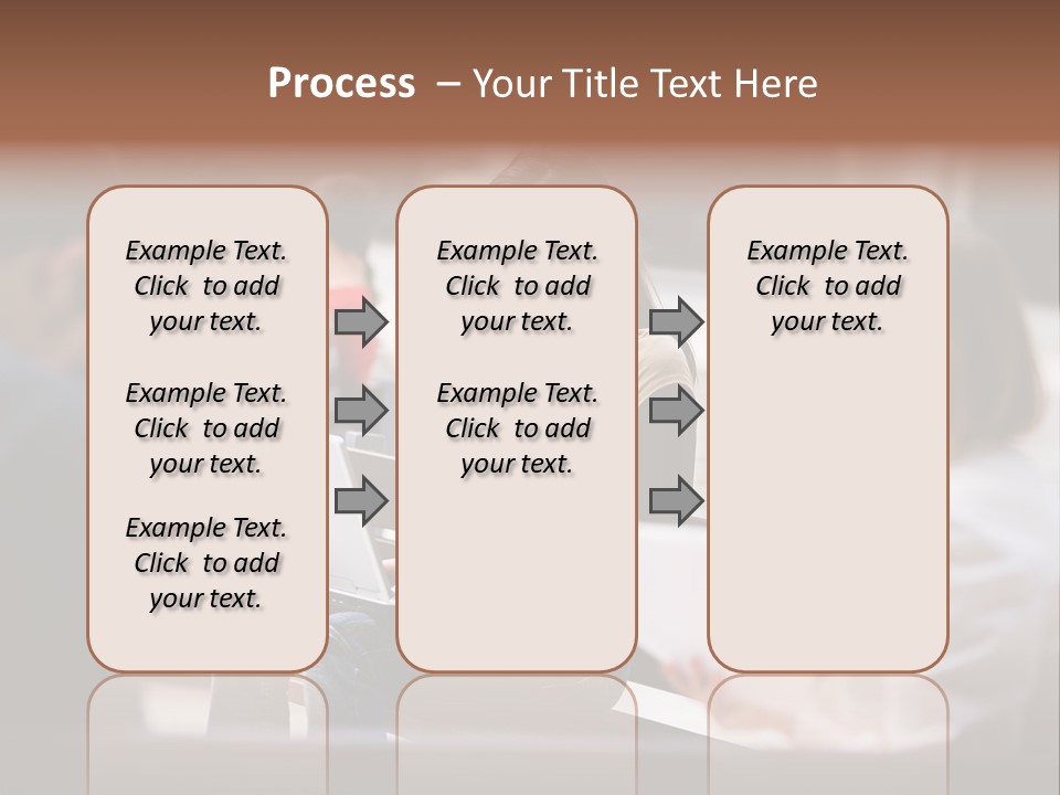 Beautiful Young Woman Working With Her Notebook Is Sitting Outdoors PowerPoint Template