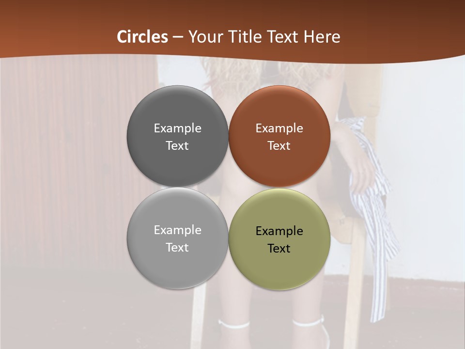 Young Blond Sad Girl PowerPoint Template