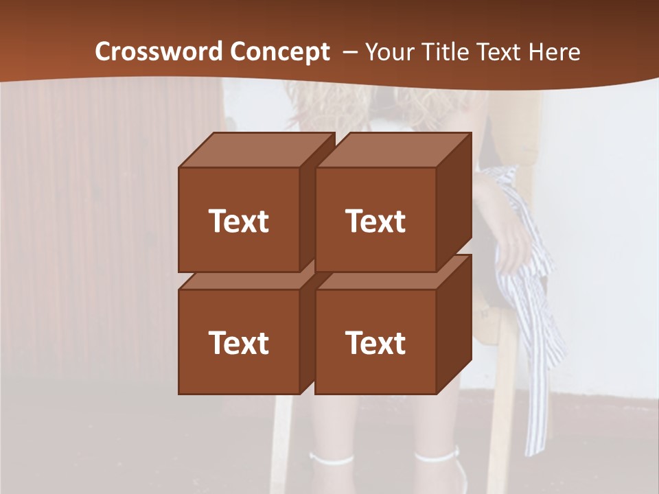 Young Blond Sad Girl PowerPoint Template