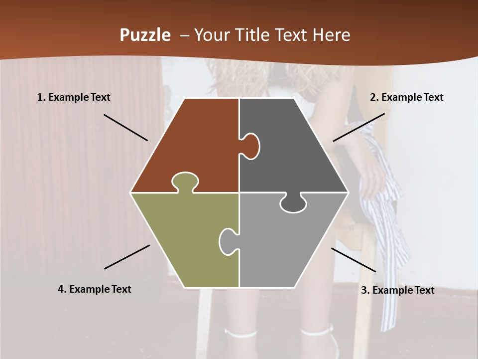 Young Blond Sad Girl PowerPoint Template