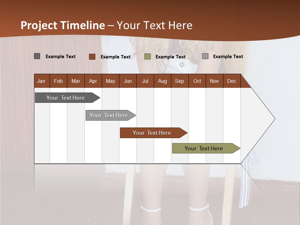 Young Blond Sad Girl PowerPoint Template