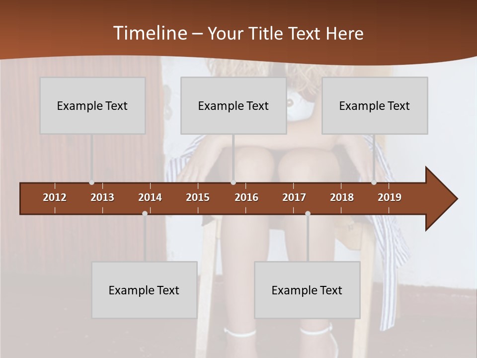 Young Blond Sad Girl PowerPoint Template