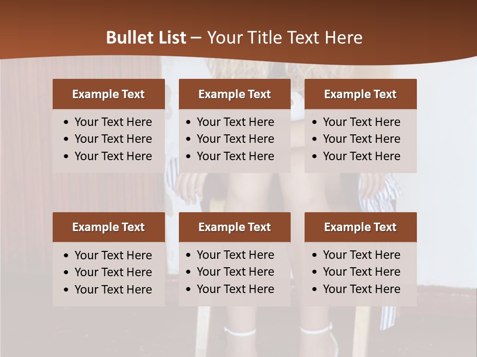 Young Blond Sad Girl PowerPoint Template