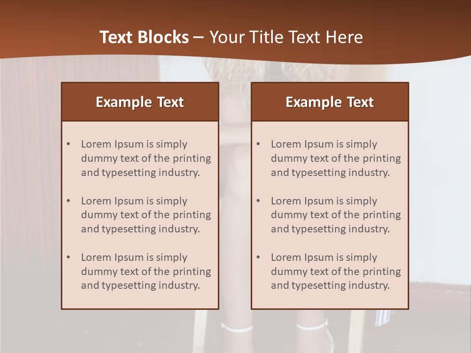 Young Blond Sad Girl PowerPoint Template