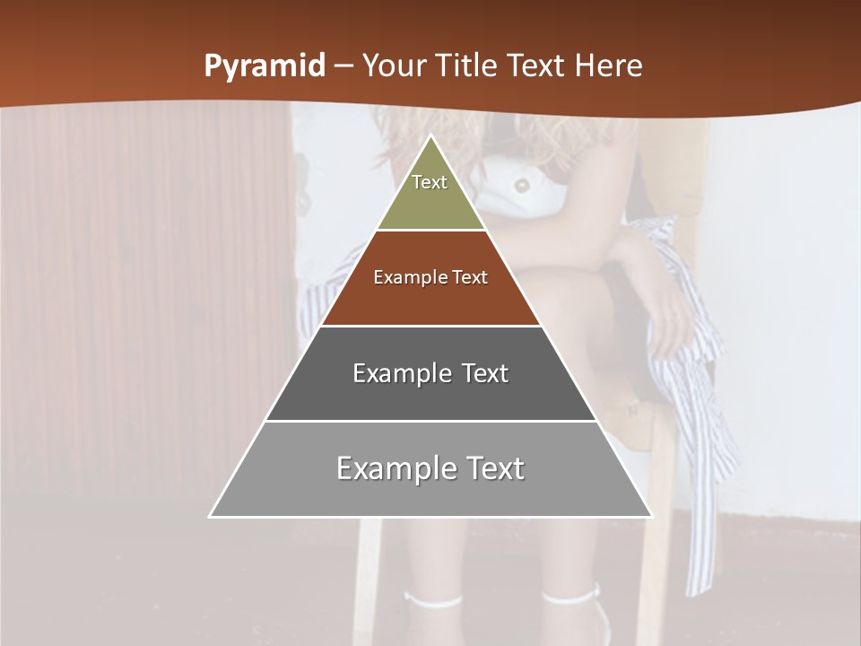 Young Blond Sad Girl PowerPoint Template