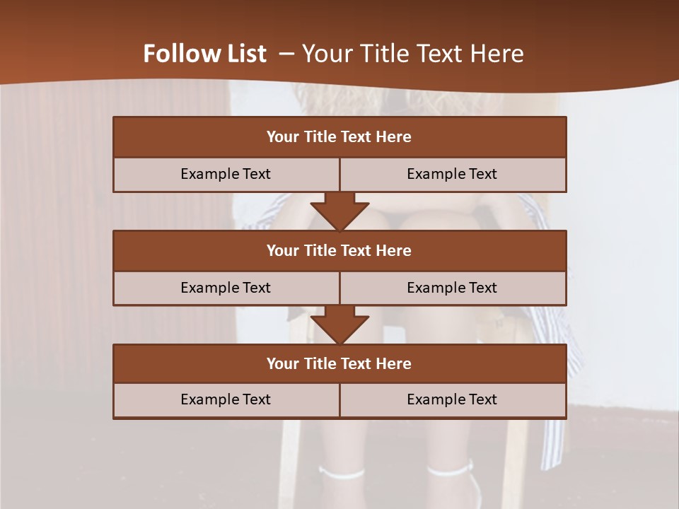 Young Blond Sad Girl PowerPoint Template