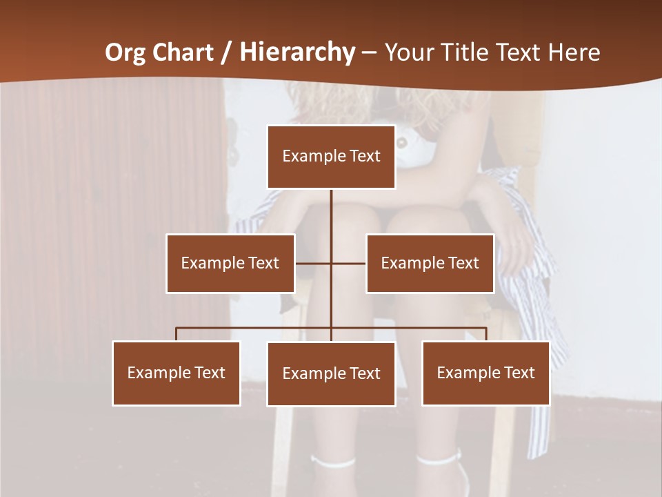 Young Blond Sad Girl PowerPoint Template