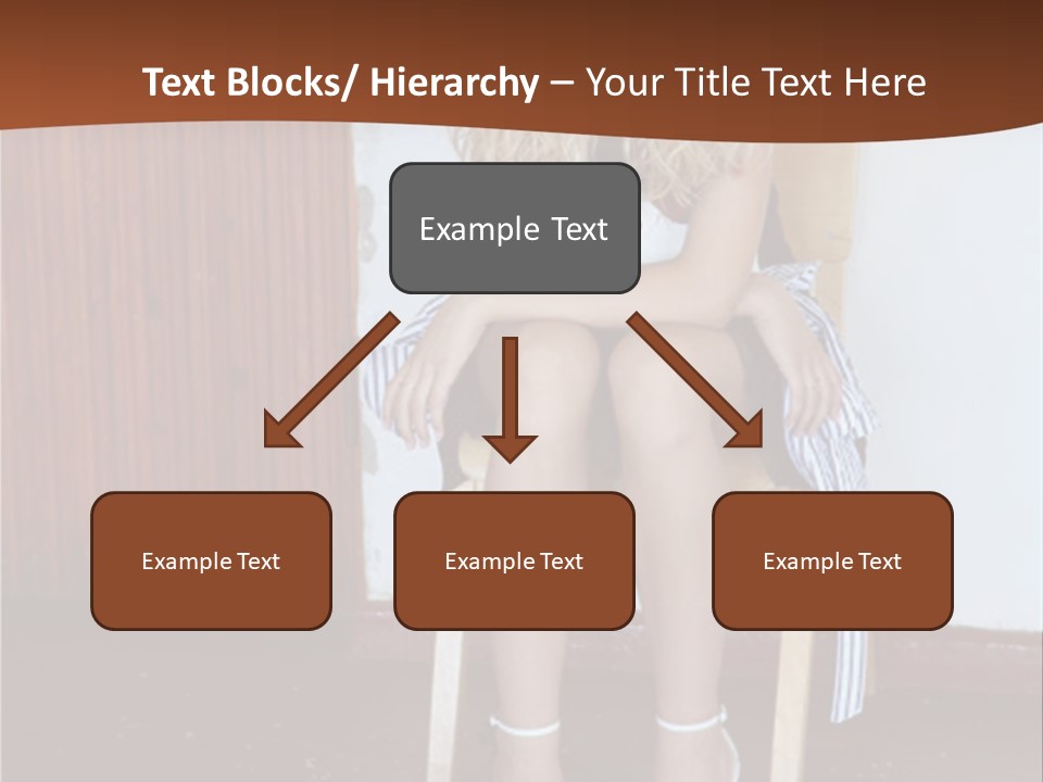 Young Blond Sad Girl PowerPoint Template