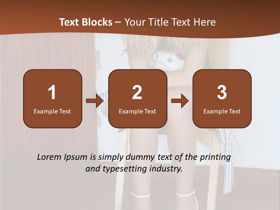 Young Blond Sad Girl PowerPoint Template