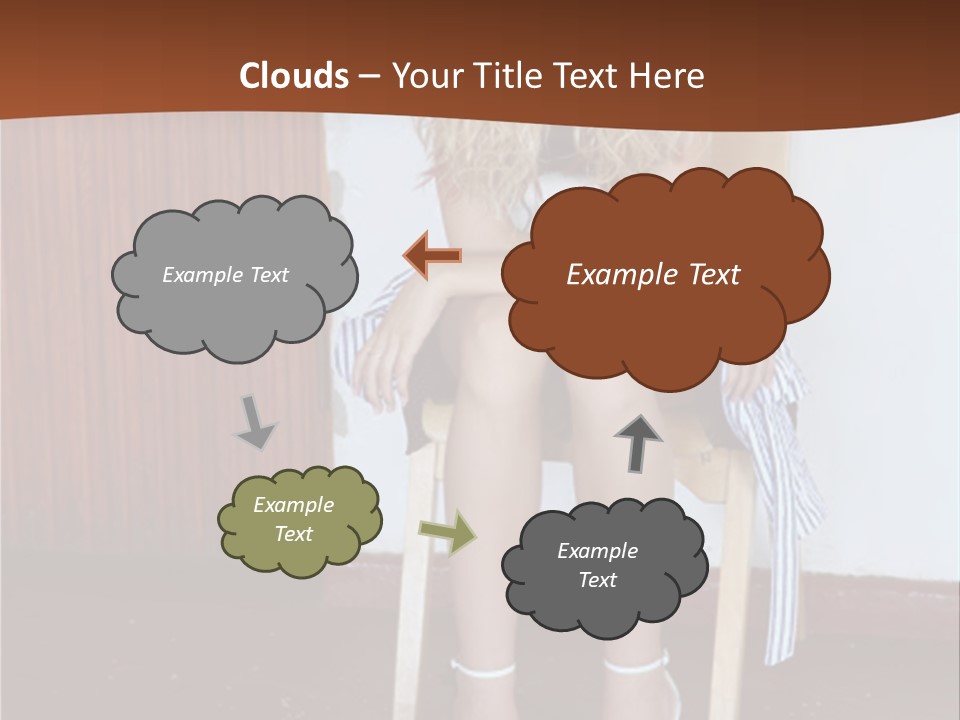 Young Blond Sad Girl PowerPoint Template