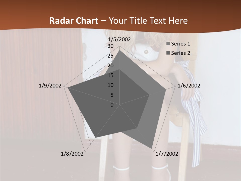 Young Blond Sad Girl PowerPoint Template