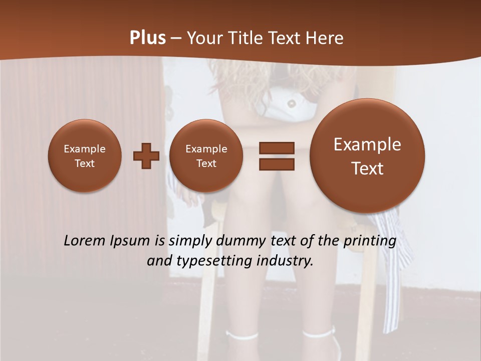 Young Blond Sad Girl PowerPoint Template