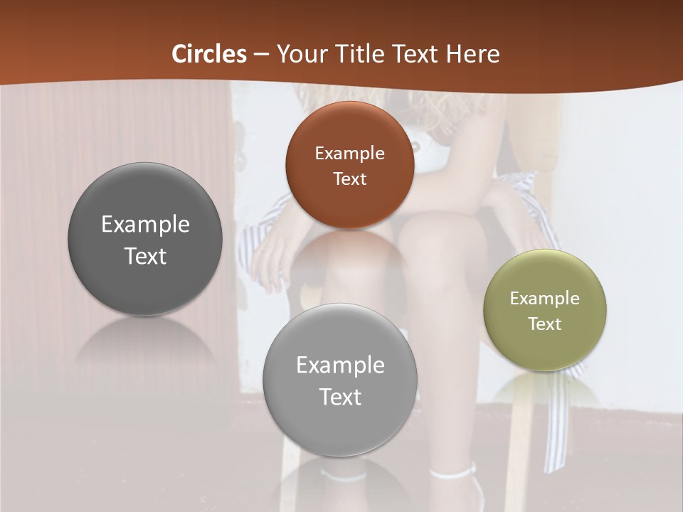 Young Blond Sad Girl PowerPoint Template