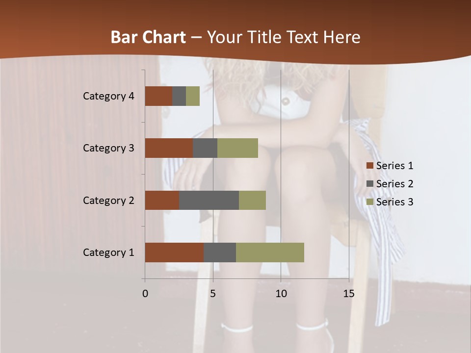 Young Blond Sad Girl PowerPoint Template