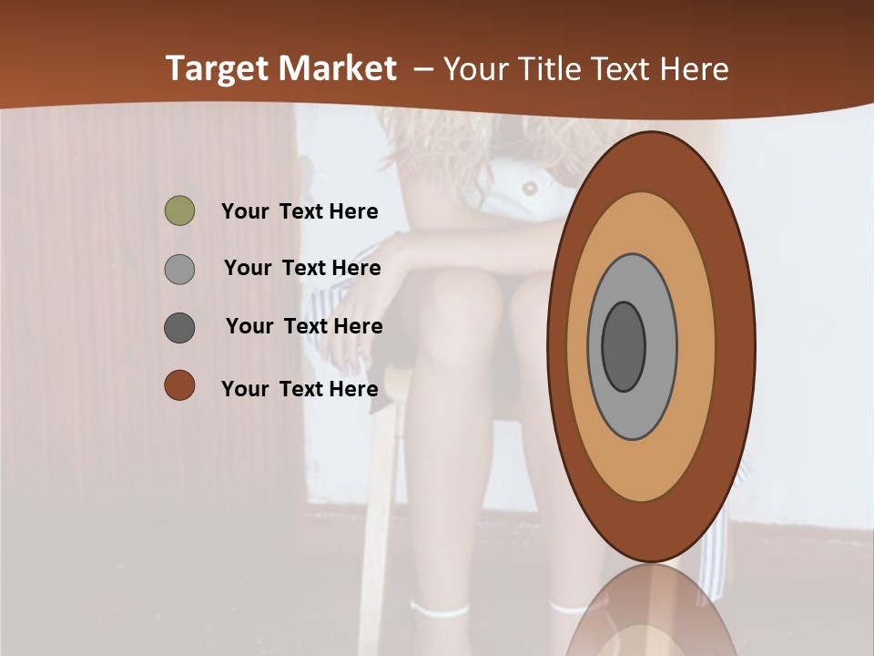 Young Blond Sad Girl PowerPoint Template