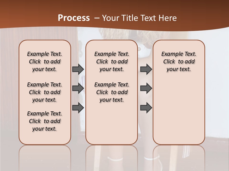 Young Blond Sad Girl PowerPoint Template