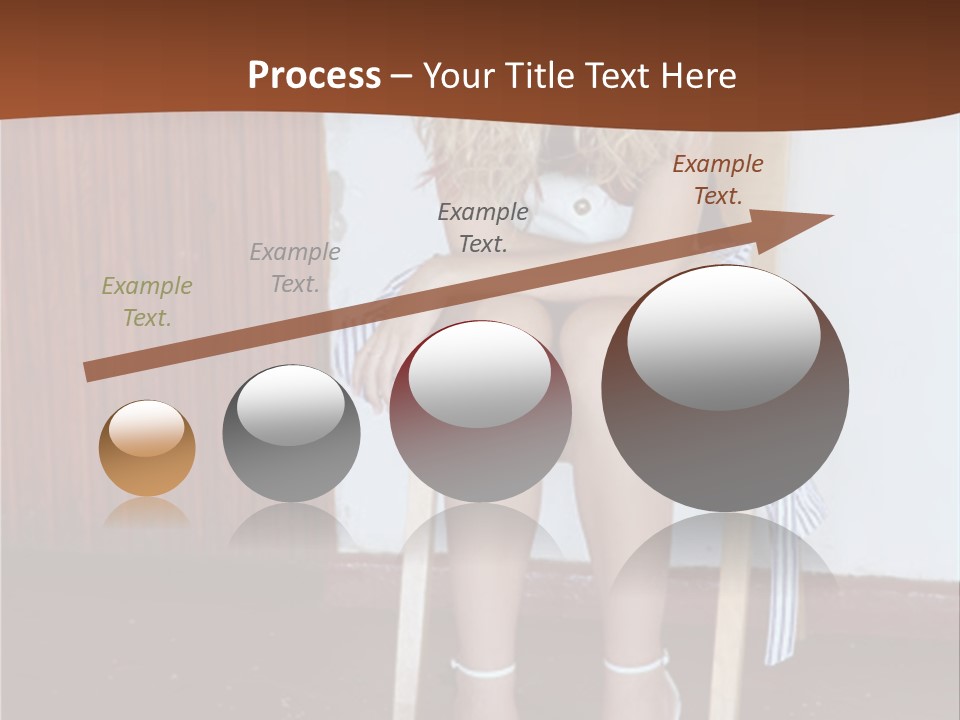 Young Blond Sad Girl PowerPoint Template