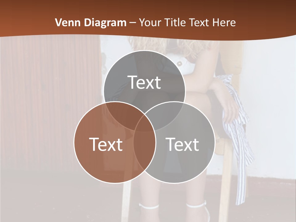 Young Blond Sad Girl PowerPoint Template