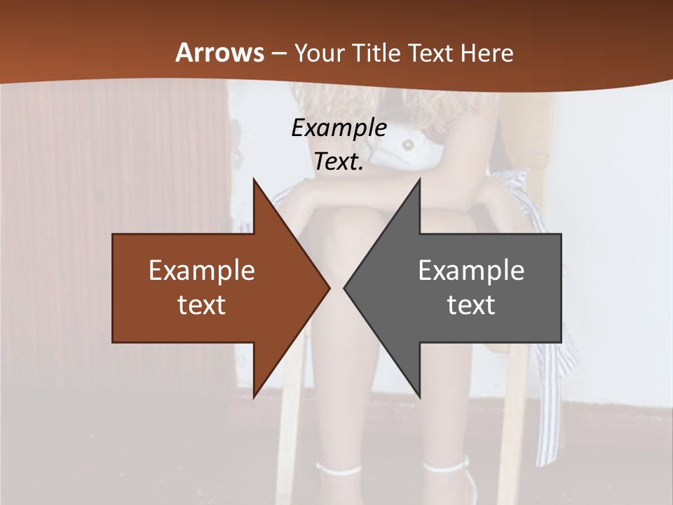 Young Blond Sad Girl PowerPoint Template