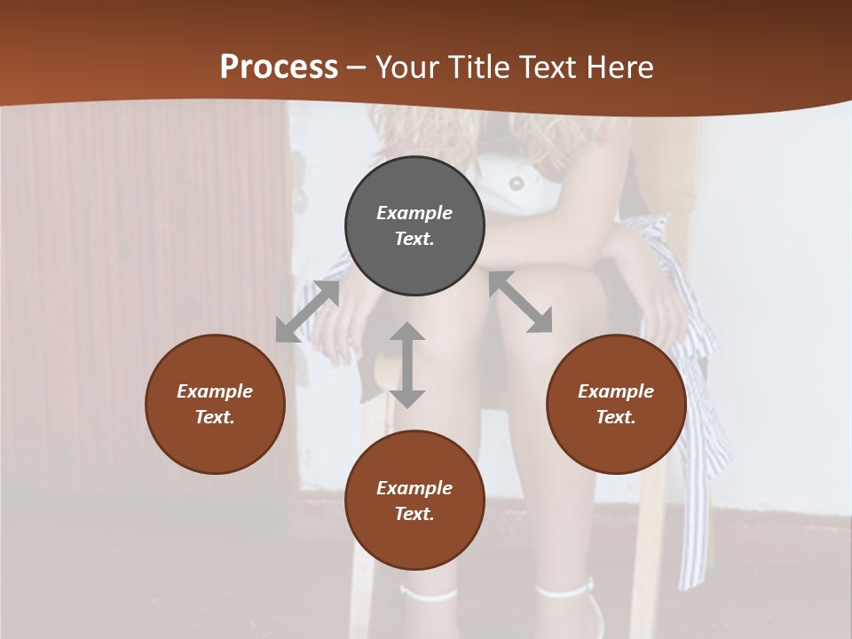 Young Blond Sad Girl PowerPoint Template