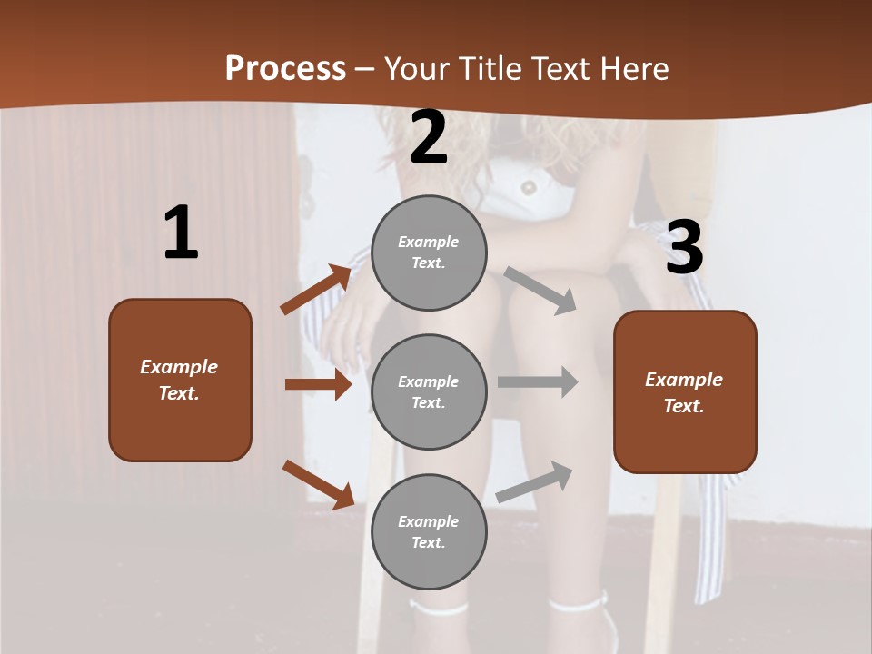 Young Blond Sad Girl PowerPoint Template