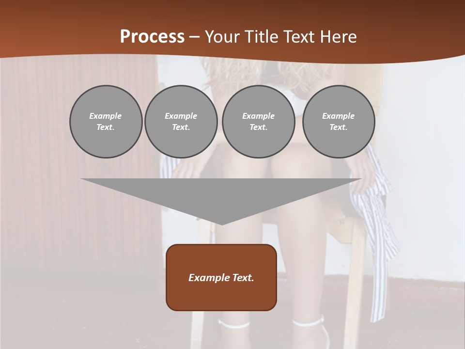 Young Blond Sad Girl PowerPoint Template