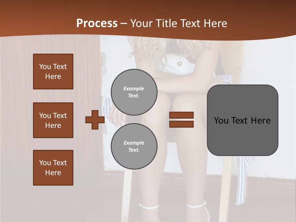 Young Blond Sad Girl PowerPoint Template