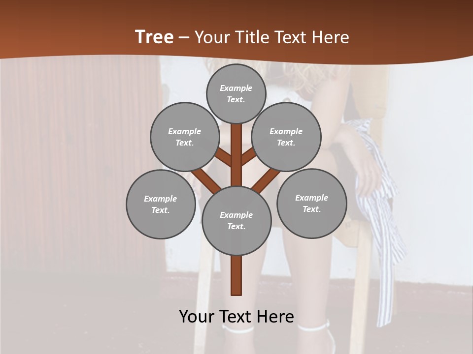 Young Blond Sad Girl PowerPoint Template