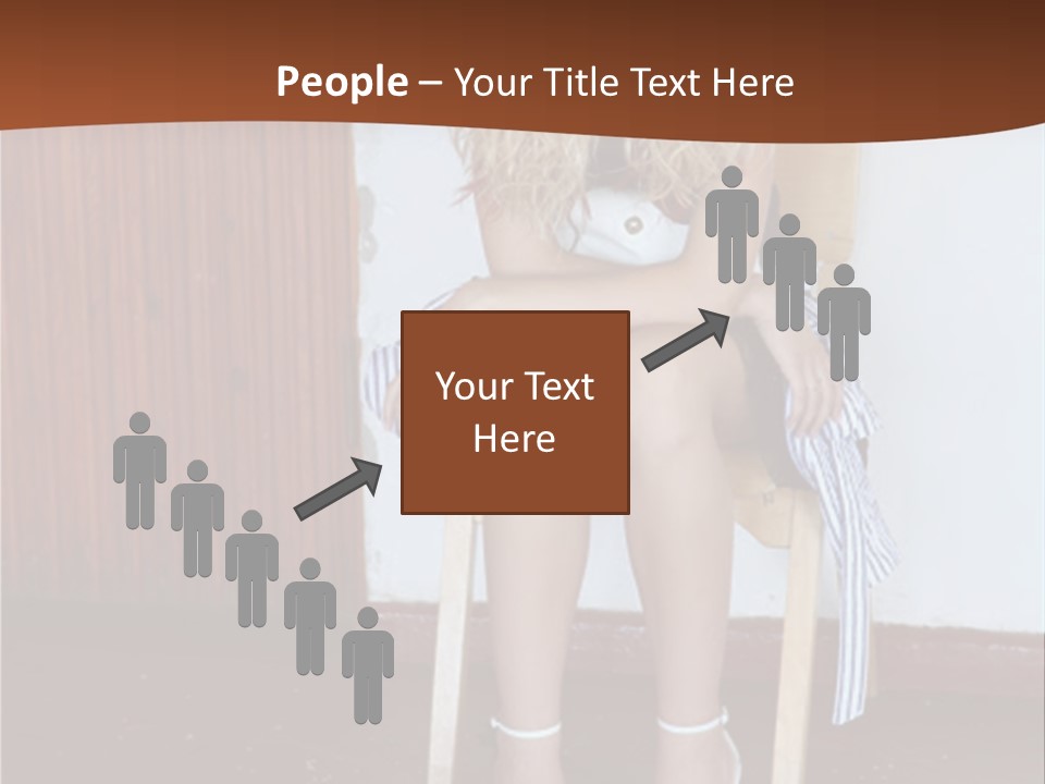 Young Blond Sad Girl PowerPoint Template