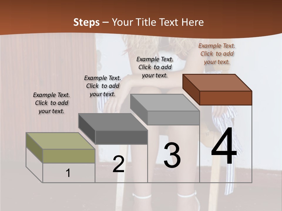 Young Blond Sad Girl PowerPoint Template