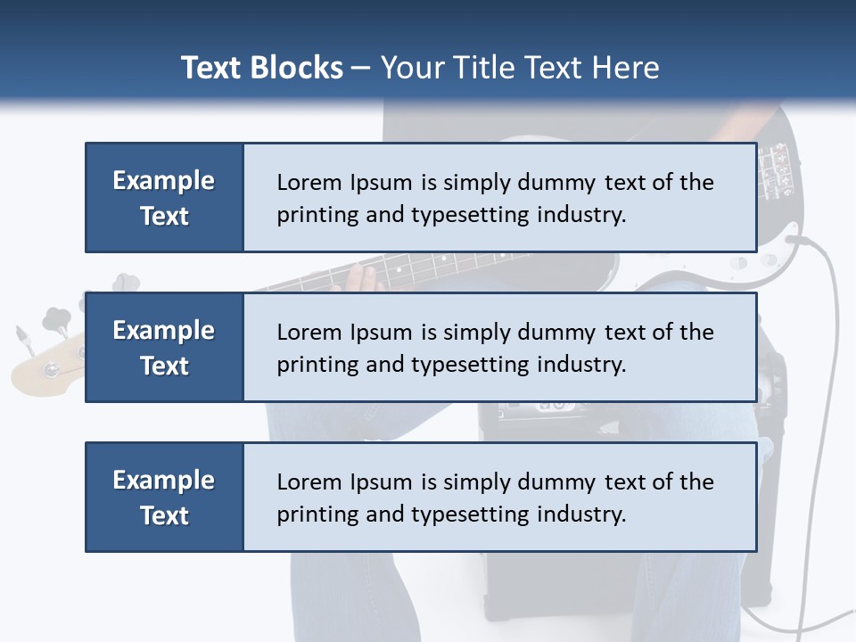 Native American Teen Boy Child Sitting On Amplifier Playing Electric Bass Guitar Over White. PowerPoint Template