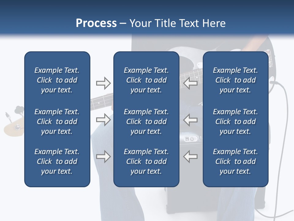 Native American Teen Boy Child Sitting On Amplifier Playing Electric Bass Guitar Over White. PowerPoint Template