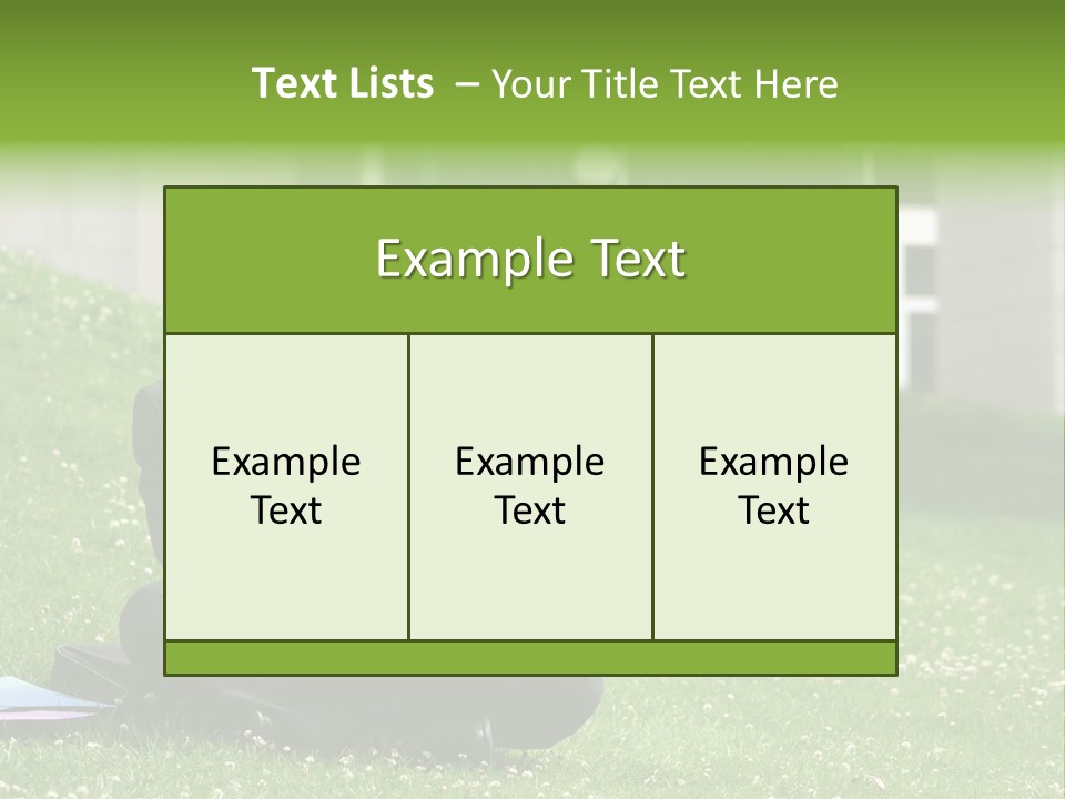 Business Man With Laptop And Notebook Working In The Park In Front Of Office Building PowerPoint Template