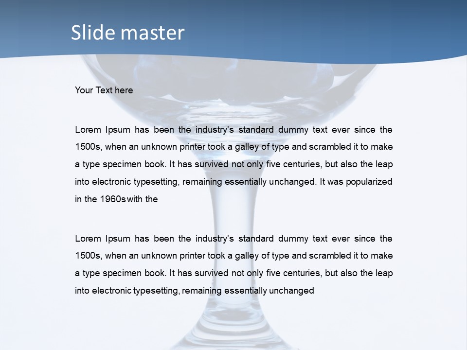 An Elegant Display Of Blueberries In A Fruit Cup. PowerPoint Template