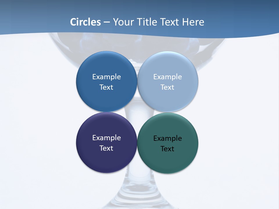 An Elegant Display Of Blueberries In A Fruit Cup. PowerPoint Template