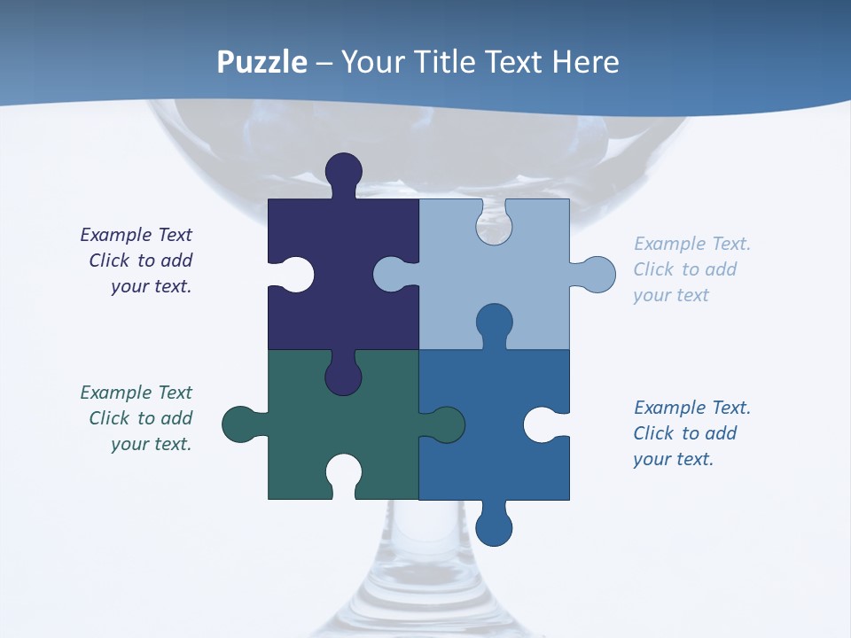 An Elegant Display Of Blueberries In A Fruit Cup. PowerPoint Template