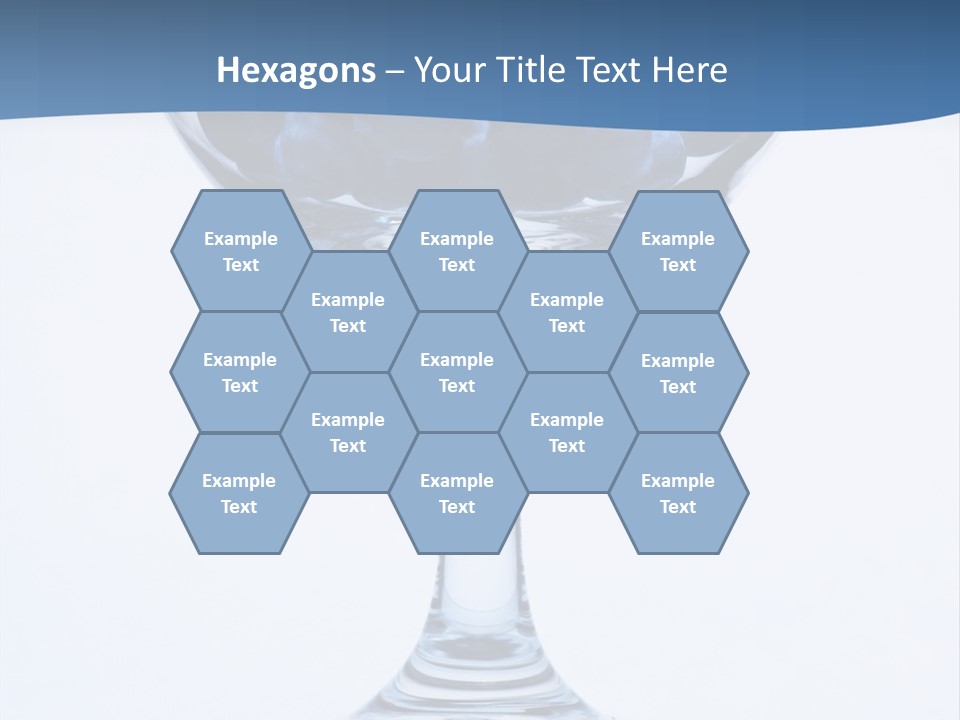 An Elegant Display Of Blueberries In A Fruit Cup. PowerPoint Template