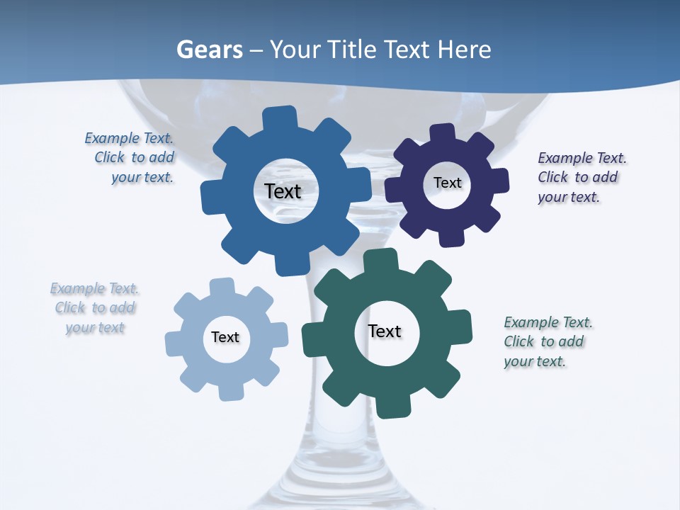 An Elegant Display Of Blueberries In A Fruit Cup. PowerPoint Template