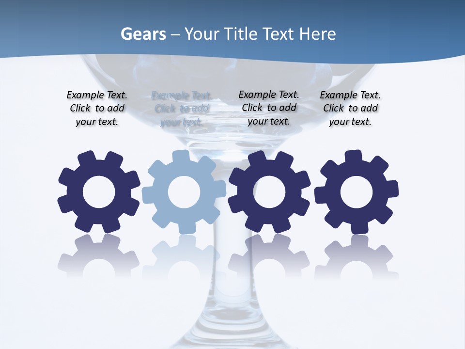 An Elegant Display Of Blueberries In A Fruit Cup. PowerPoint Template