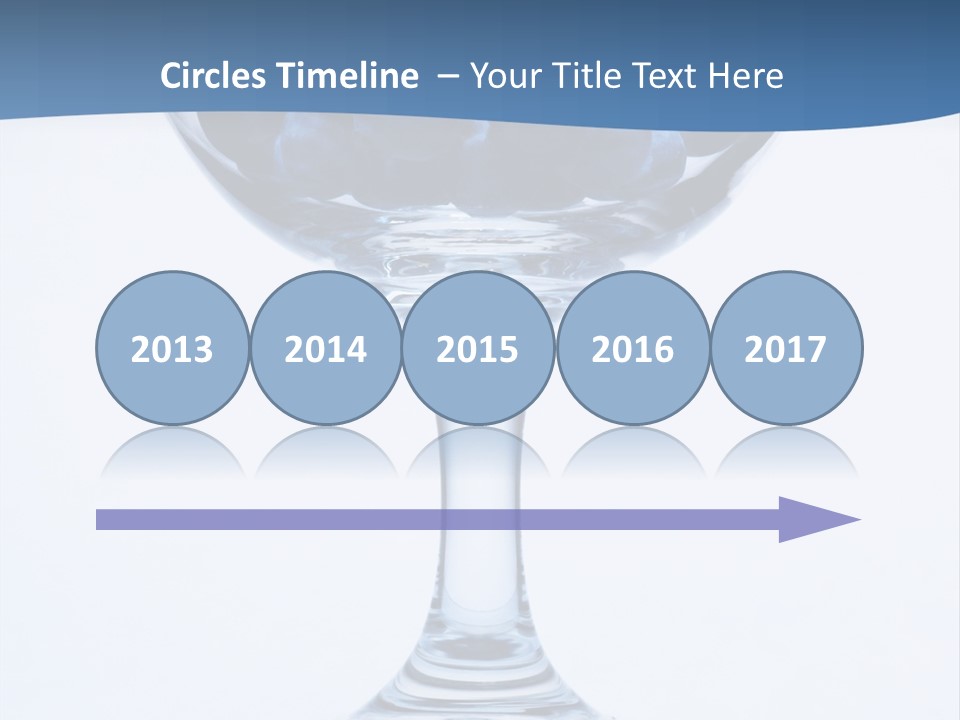 An Elegant Display Of Blueberries In A Fruit Cup. PowerPoint Template