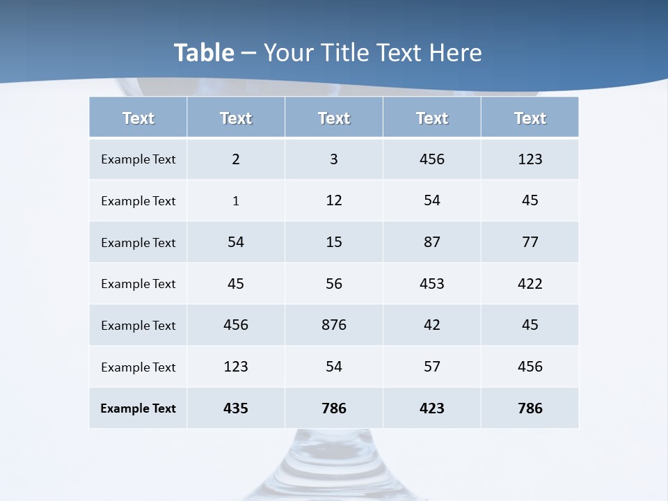 An Elegant Display Of Blueberries In A Fruit Cup. PowerPoint Template