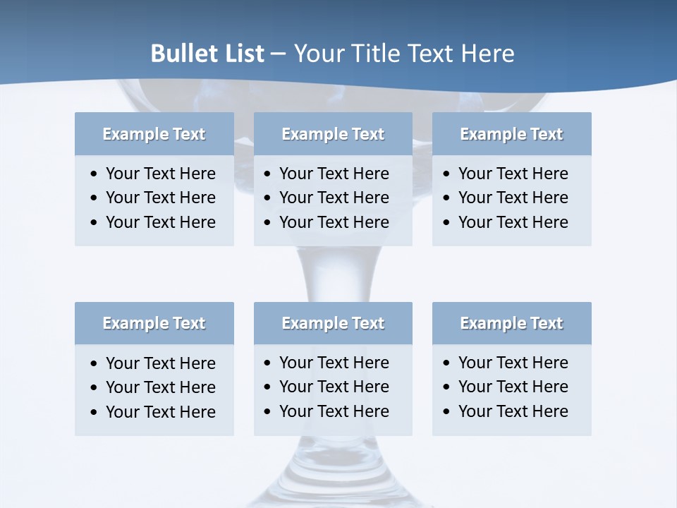 An Elegant Display Of Blueberries In A Fruit Cup. PowerPoint Template