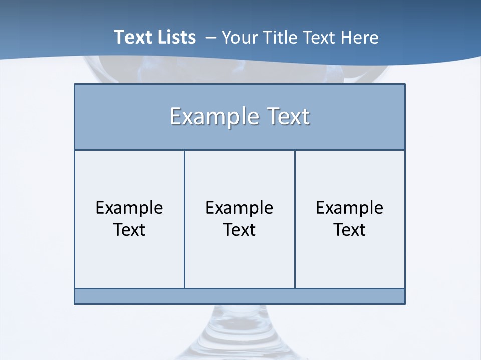 An Elegant Display Of Blueberries In A Fruit Cup. PowerPoint Template