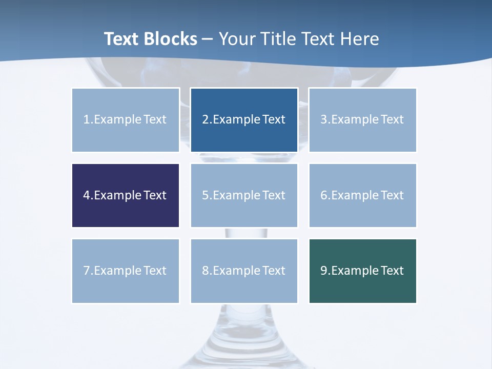 An Elegant Display Of Blueberries In A Fruit Cup. PowerPoint Template